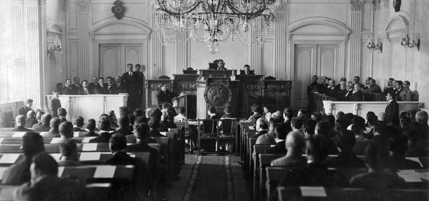 Georgian National Council (Parliament) meeting in 1919.